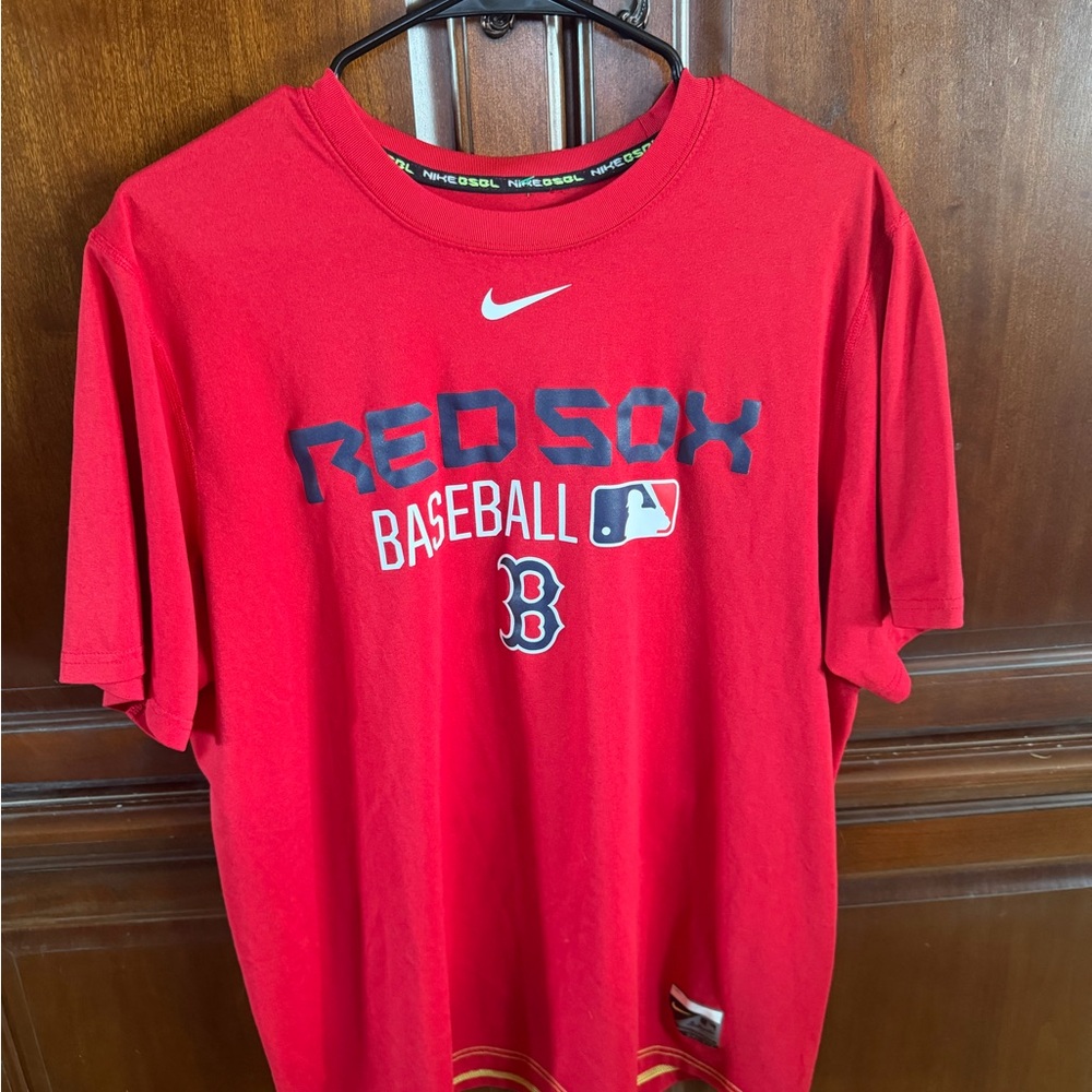 Nike Boston Red Sox Graphic Shirt Men’s Large Dri Fit MLB Performance Baseball